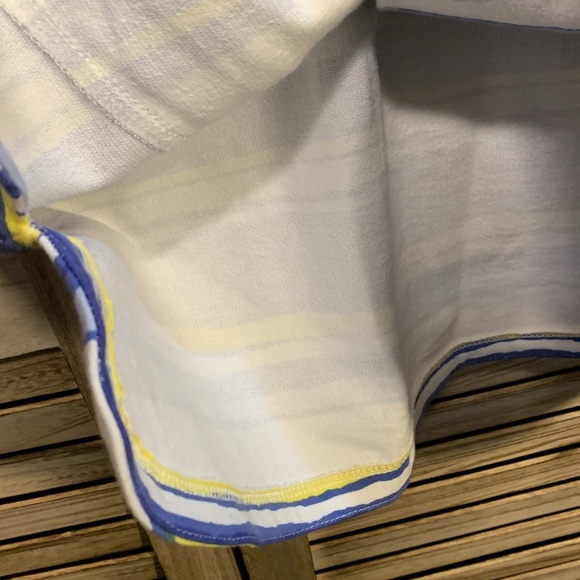 T by Talbots Zip Up Jacket Blue Yellow Blue With Cuffs 1X - Picture 6 of 11